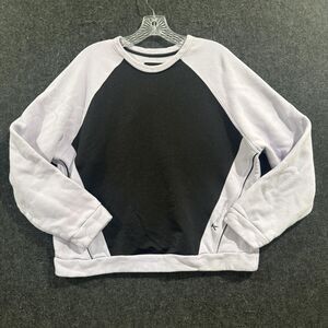 Koral Mantle Sweatshirt Women's Medium Black Lavender Warm Up Fleece